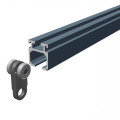 Custom Oem Manufacturer Extruded Aluminum Rails Profiles Aluminum Sliding Curtain Track